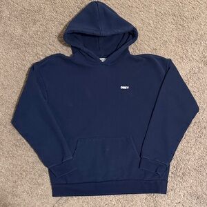 Obey Men's Deep Blue Hoodie